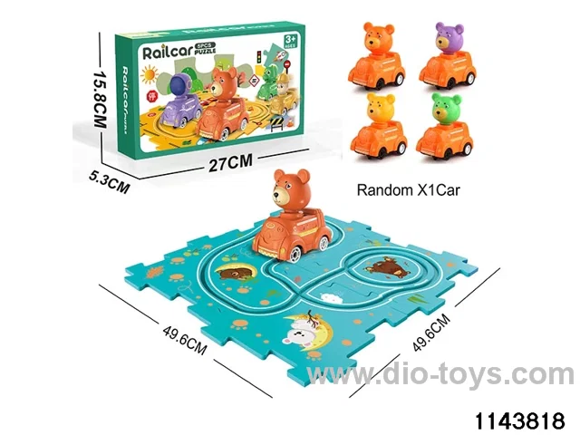 Electric Cartoon Puzzle Railcar