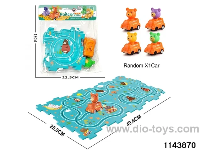 Electric Cartoon Puzzle Railcar