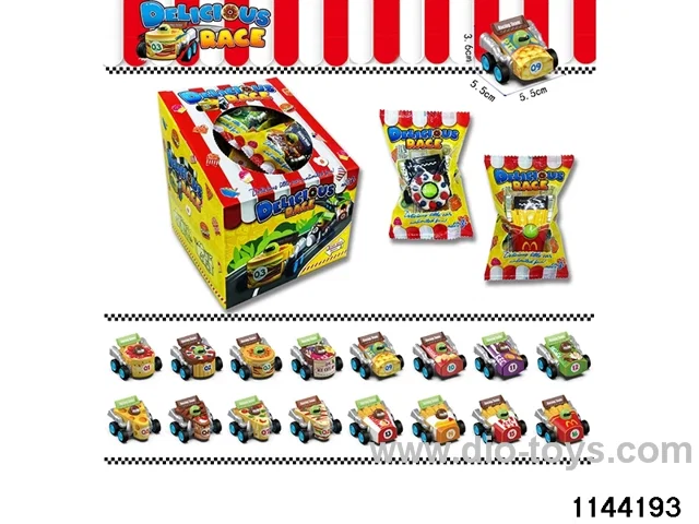 foodstuffs pull back car