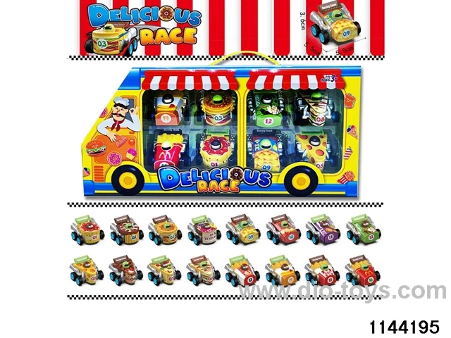 foodstuffs pull back car