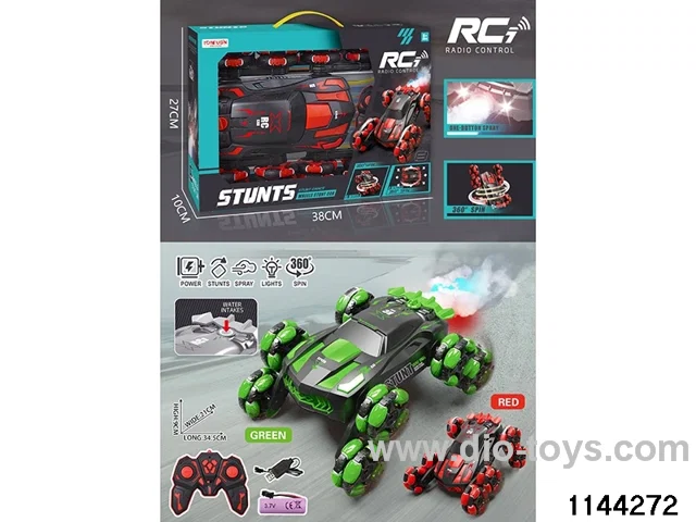 8-wheeled stunt car