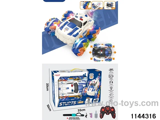 Small 4 Wheel Police Car Drift Stunt Car