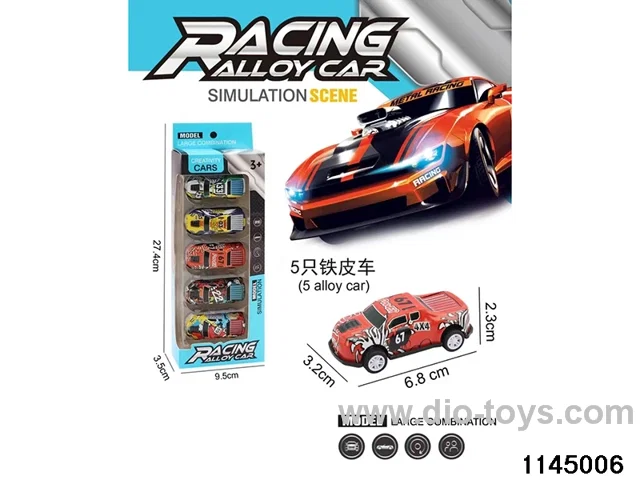 6.8cm sliding vehicle set