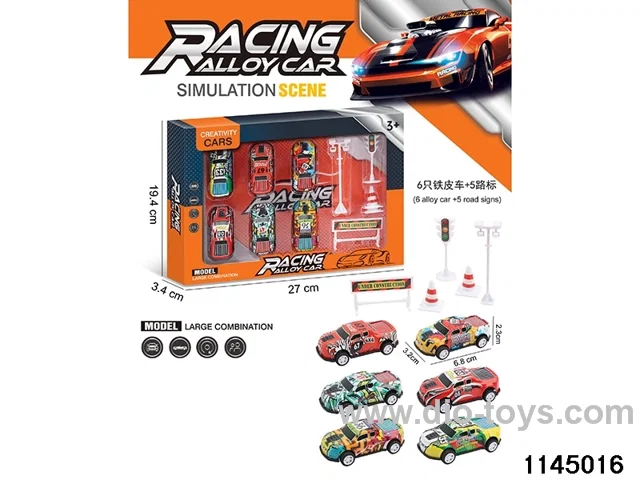 6.8cm pull back car set