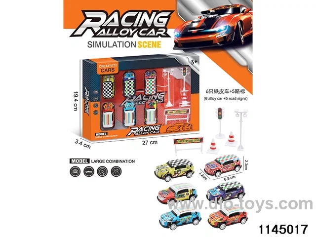 6.8cm pull back car set