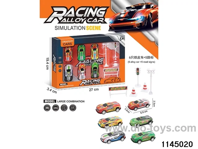 6.8cm pull back car set