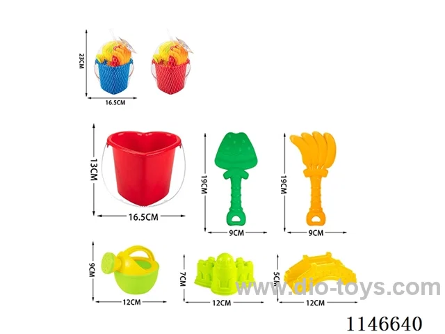Beach Bucket (Love Bucket) Set of 6pcs