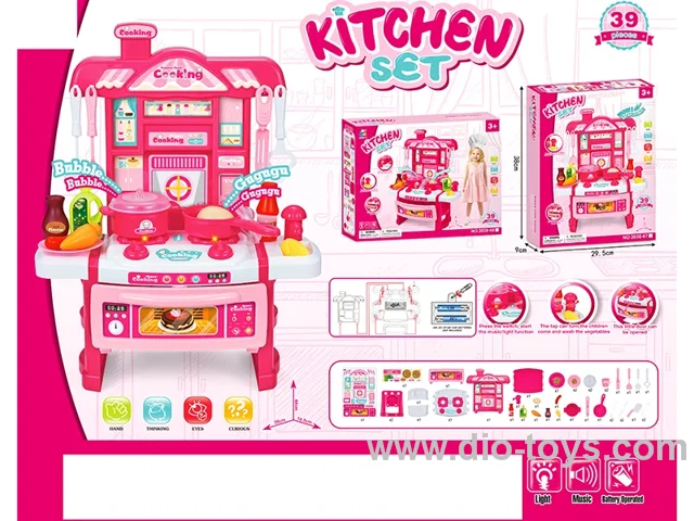 kitchenware set with light and music 39pcs