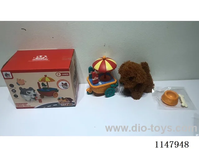 Plush Dog Sweet Ice Cream Van