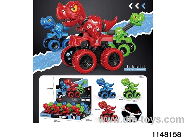 Dual Inertia Telescopic Dinosaur Car