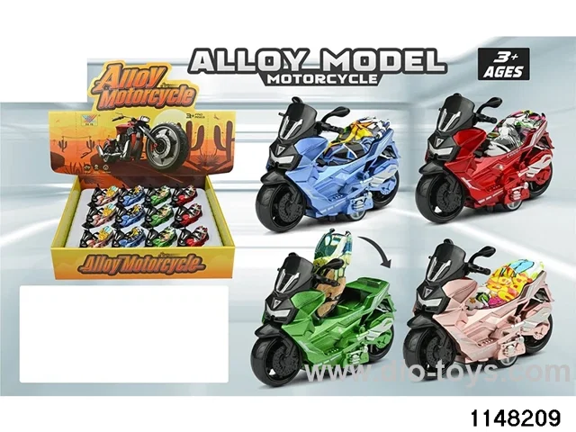 1:36 pull back Alloy Motorcycle(12pcs)