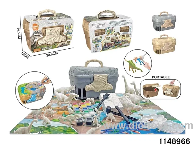 30pcs Painted Dinosaur Archaeology Set
