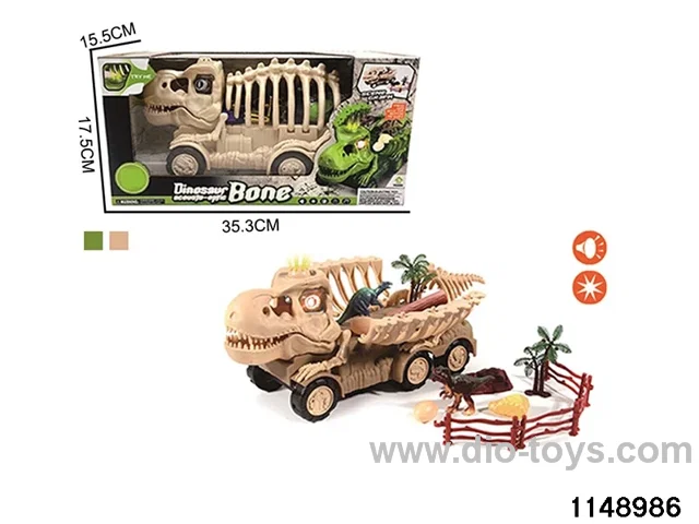 DIY sliding dinosaur