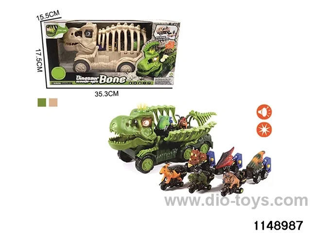 DIY sliding dinosaur