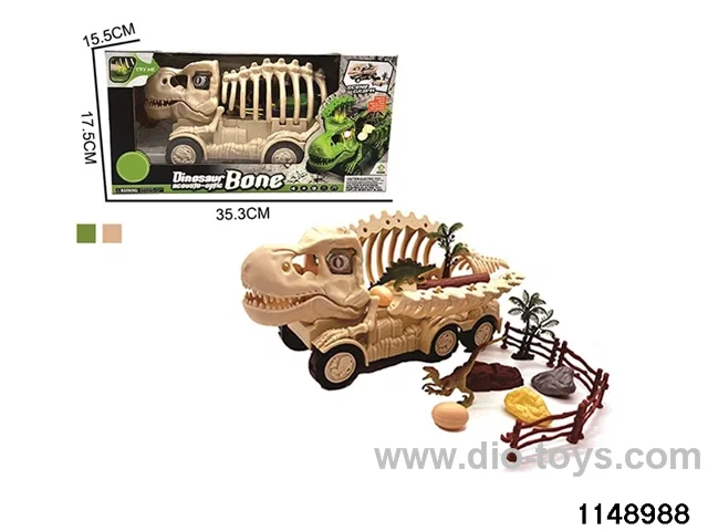 DIY sliding dinosaur