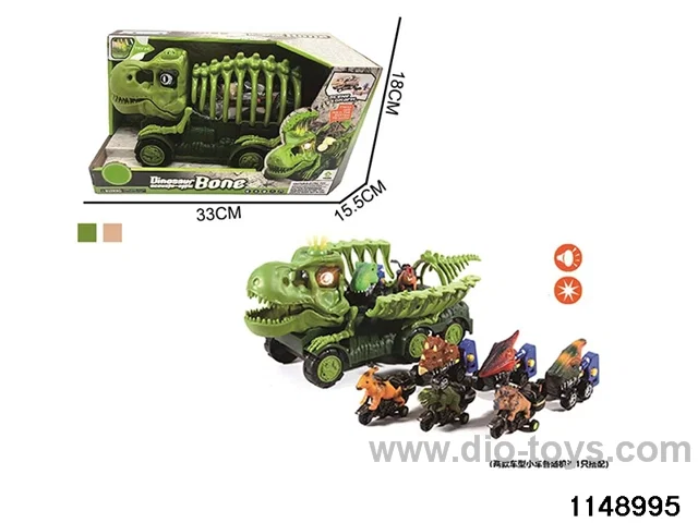 DIY sliding dinosaur