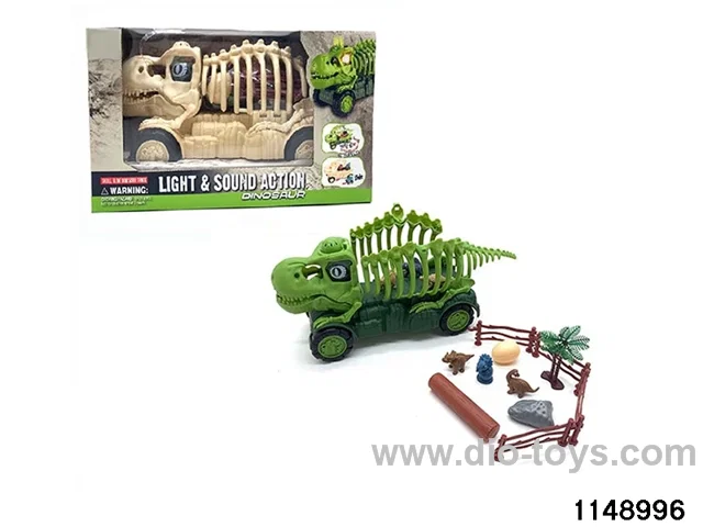 DIY sliding dinosaur