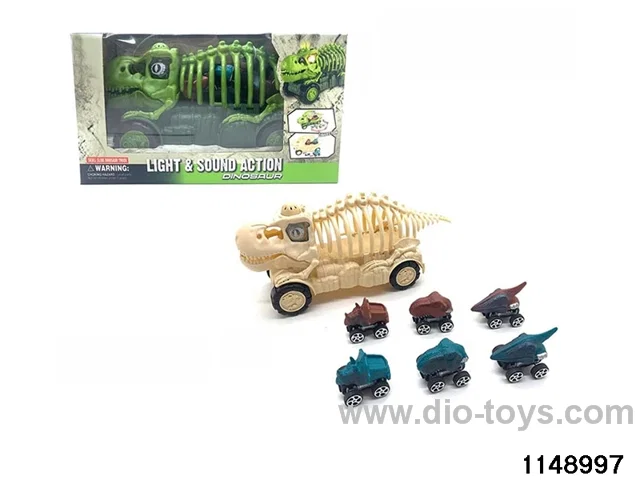 DIY sliding dinosaur