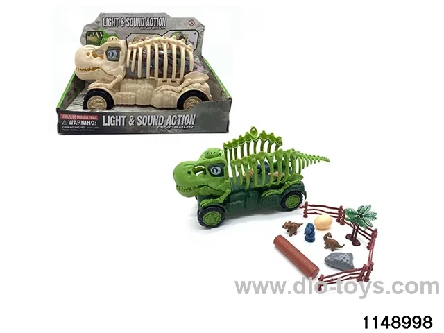 DIY sliding dinosaur