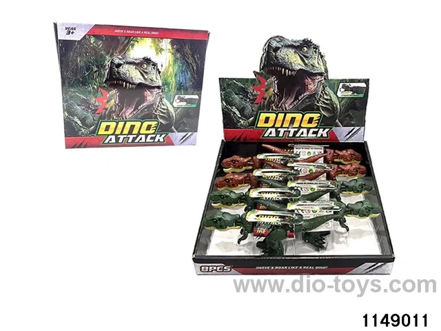 Press to swing the dinosaur with sound & Lights