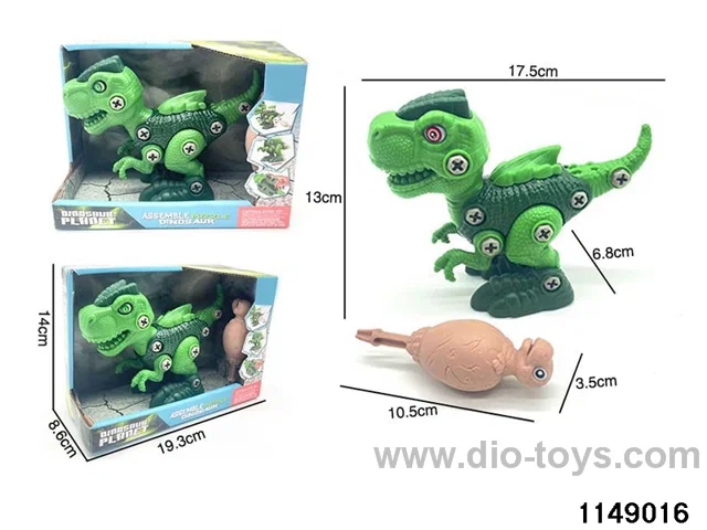 DIY sliding dinosaur