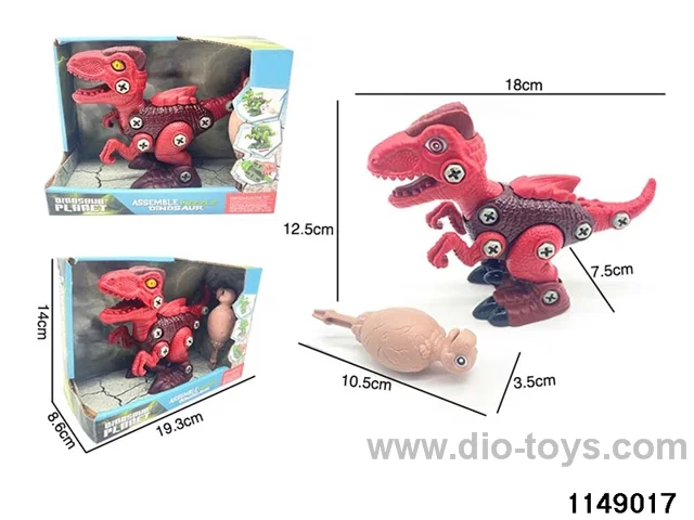 DIY sliding dinosaur