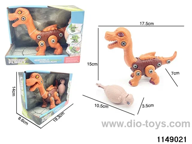 DIY sliding dinosaur