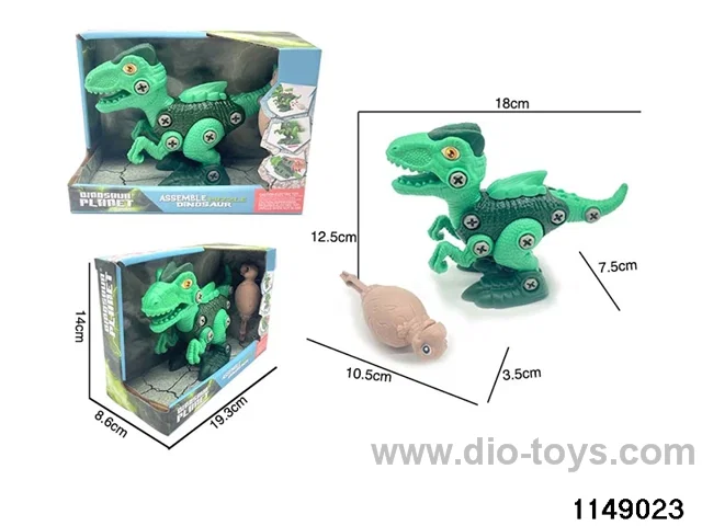 DIY sliding dinosaur