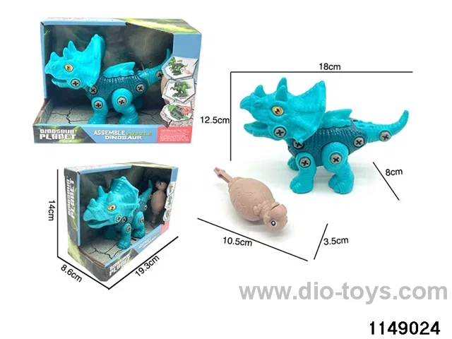 DIY sliding dinosaur