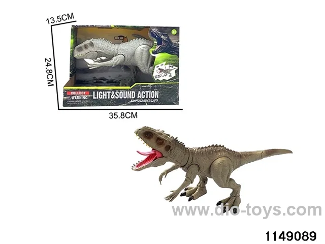 Press to swing the dinosaur with Sound Lights