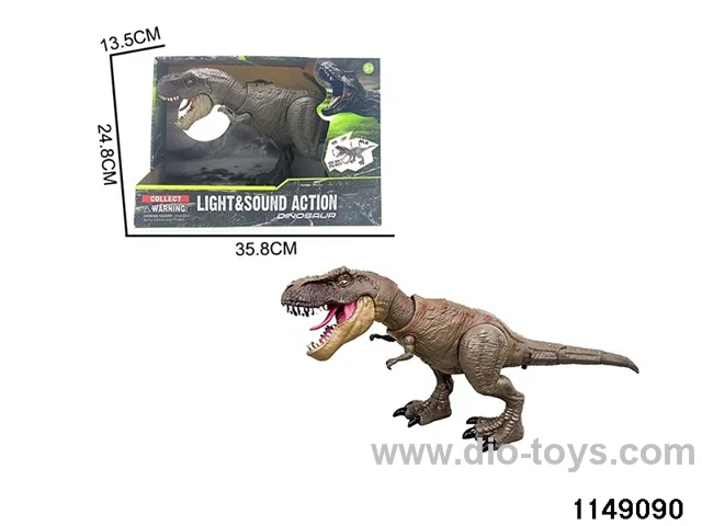 Press to swing the dinosaur with Sound Lights