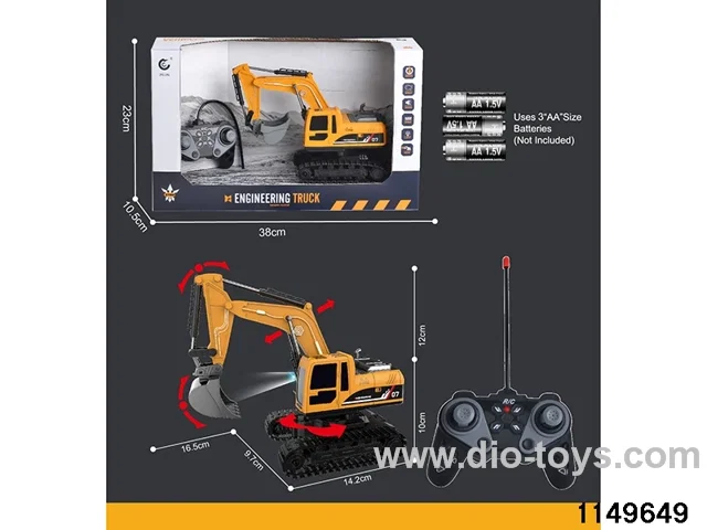 1:22 27MHz 6ch RC Construction Vehicle with Lights