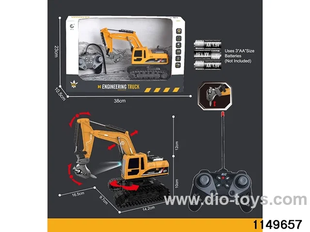 1:22 27MHz 6ch RC Construction Vehicle with Lights