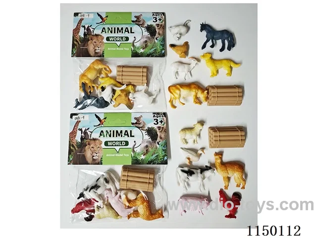 Solid Farm Animals Set (2 Mixed)