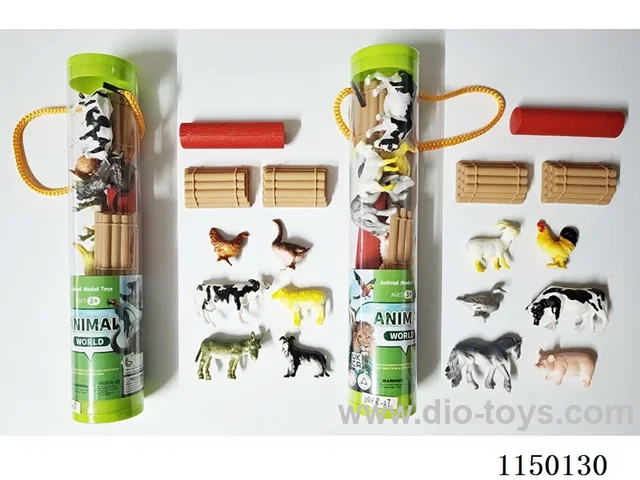 Solid Farm Animals Set (2 Mixed)