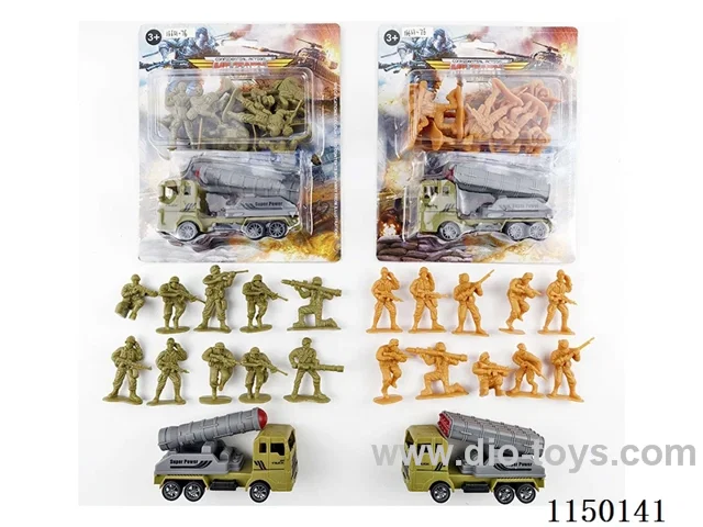 Military pull back Missile Vehicle Set (2 Mixed)