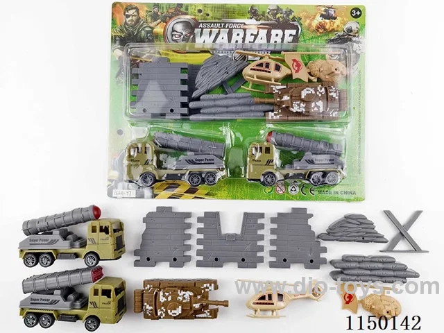 2 Military pull back Missile Vehicle Set