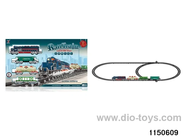 Electric track with light train sound