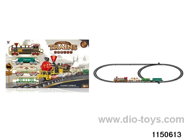 Electric track with light train sound