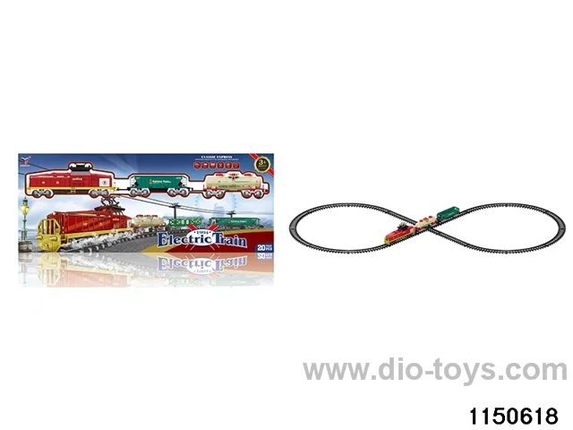 Electric track with light train sound