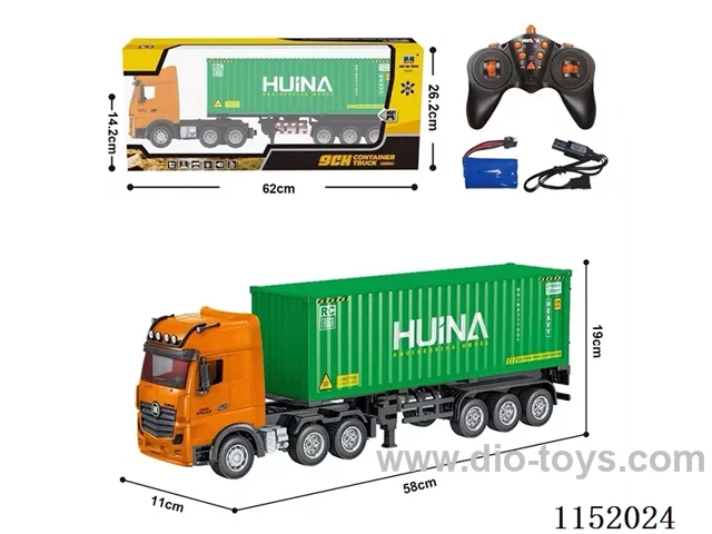 1:18 9ch rc alloy Container truck