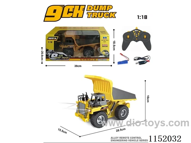 1:18 9ch rc alloy Dump Truck