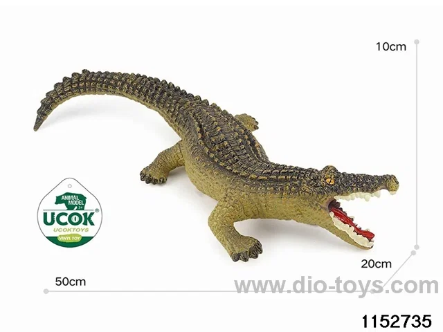 Enamel filled cotton crocodile