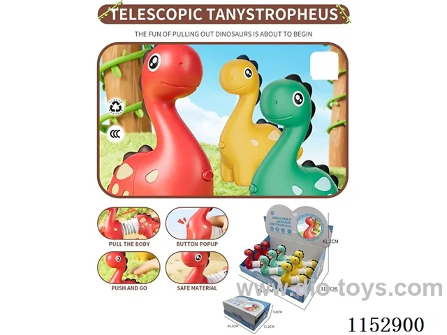 Stretchy Long Neck Dinosaur-Press Toys