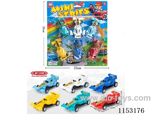 F1pull back racing car6PCS