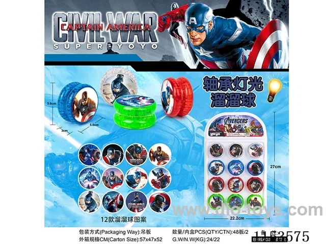 Team America Bearing Lighted Yoyo 12PCS