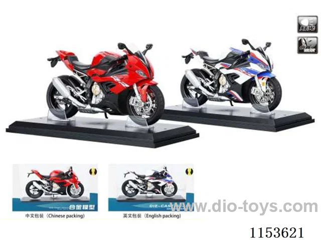 1:12 Scooter Alloy Warhawk Motorcycle with Stand
