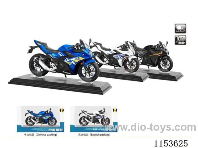 1:12 Scooter Alloy Warhawk Motorcycle with Stand