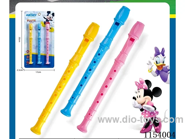 Three pieces of Disney flute. - Mickey