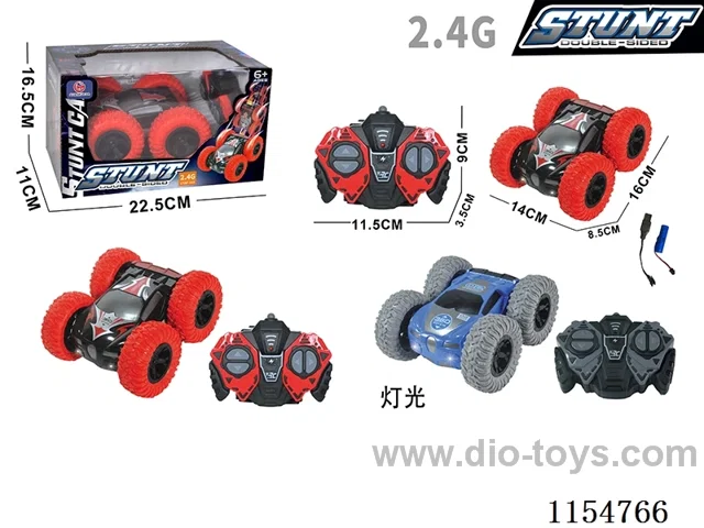 2.4G rc stunt car with light included battery